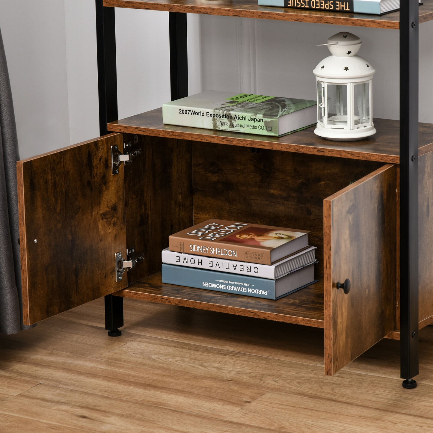 Multifunctional Bookshelf Storage Cabinet mc