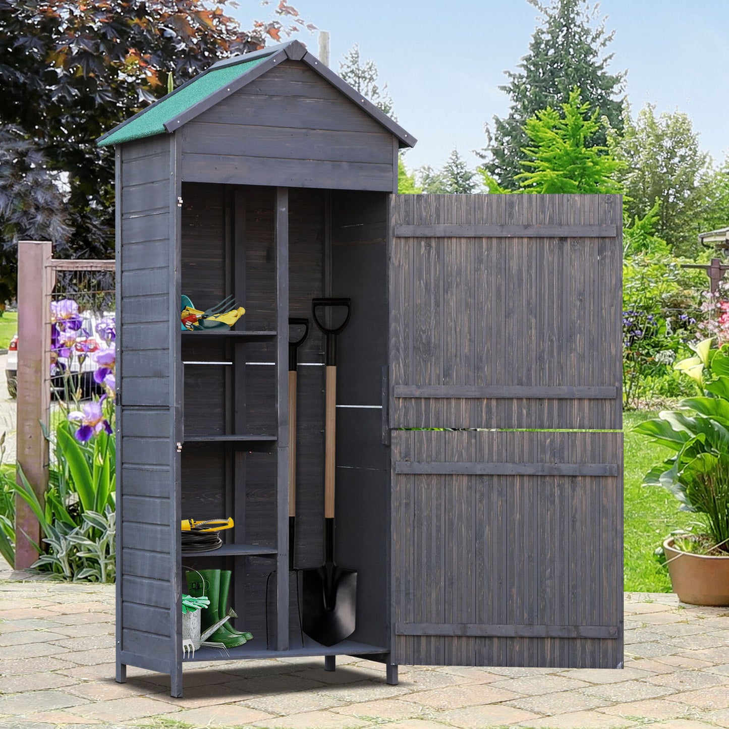 Outdoor Wood Garden Shed