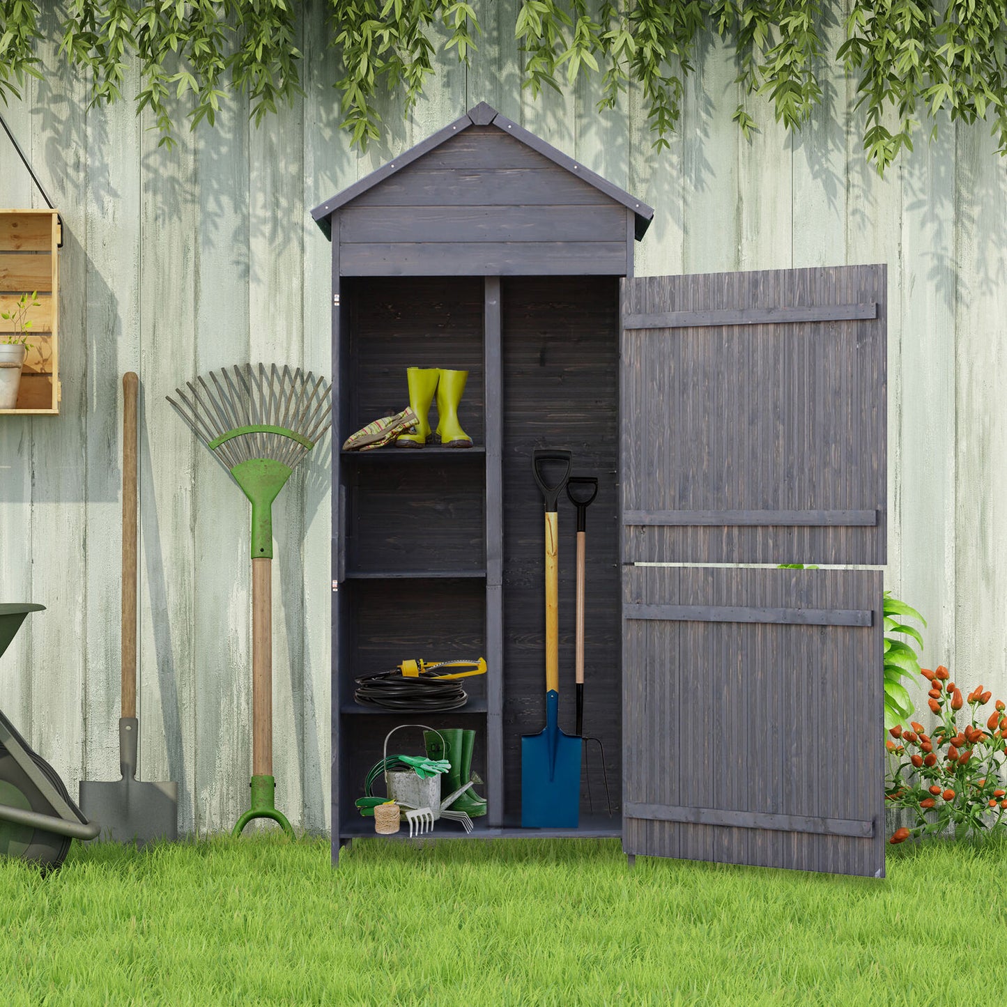 Outdoor Wood Garden Shed