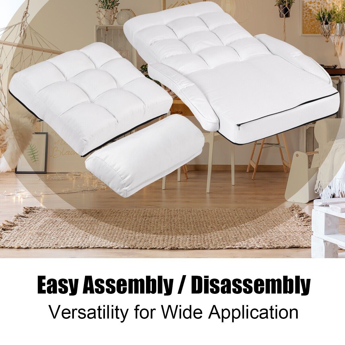 Adjustable folding sofa deals bed