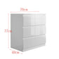 Chest of 3 Drawers Sideboard TV unit cabinet storage White High Gloss Fronts, White