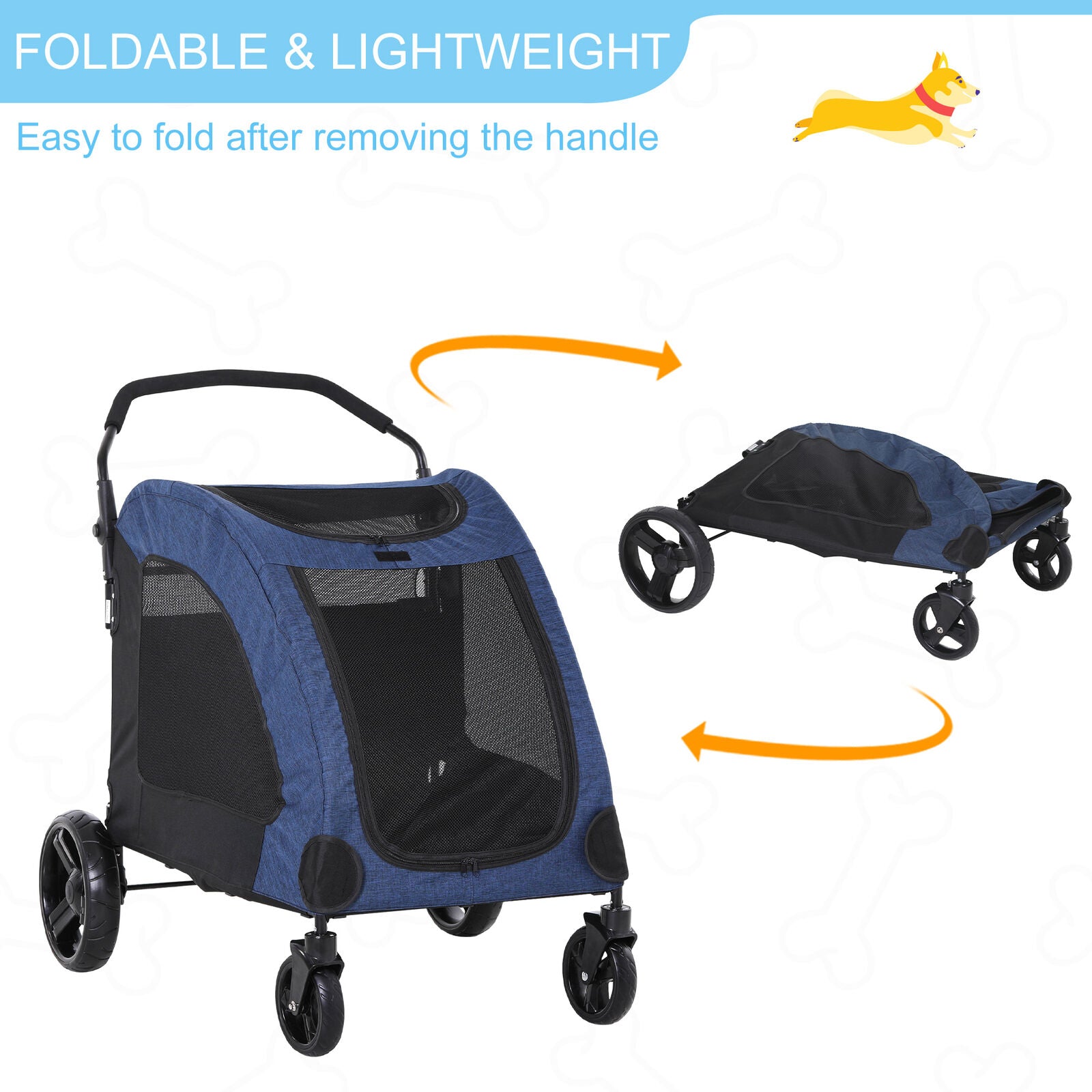 Lightweight dog clearance stroller