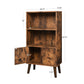 Retro Bookcase Storage Cabinet Shelves Unit Shelving Display Stand