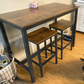 Industrial Style Bar Table and Stools