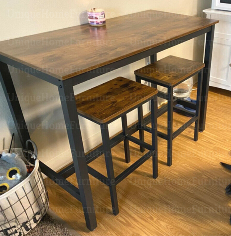 Industrial Style Bar Table and Stools