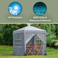Pop Up Gazebo 2x2m Marquee with Removable Side Panels – Grey