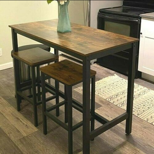 Industrial Style Bar Table and Stools