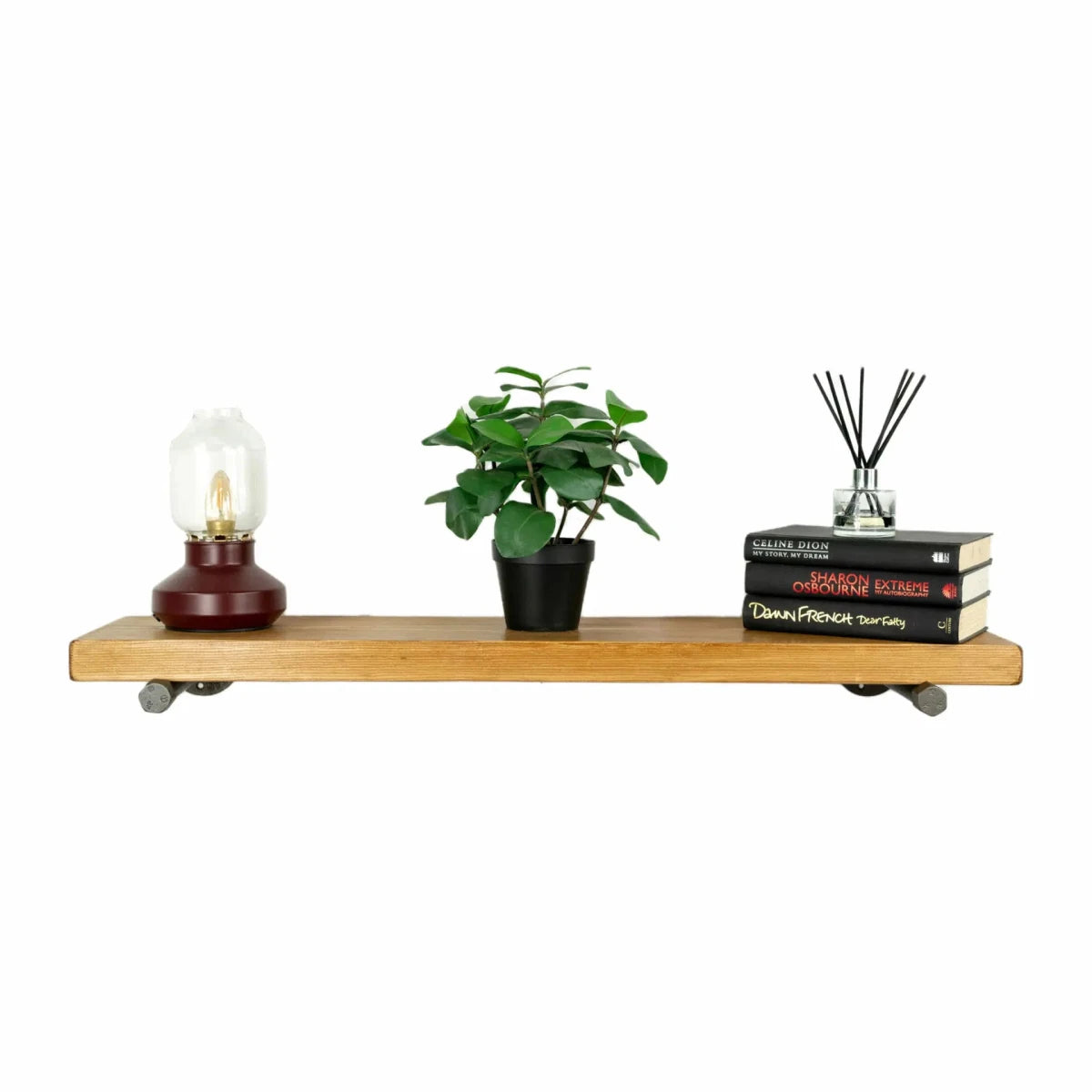 Scaffold Board Shelf Brackets (Pair) – Pipe, Rustic Lip & Floating - Rackerman