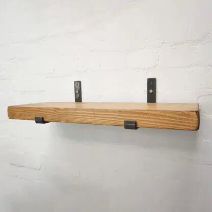 Scaffold Board Shelf Brackets (Pair) – Pipe, Rustic Lip & Floating - Rackerman